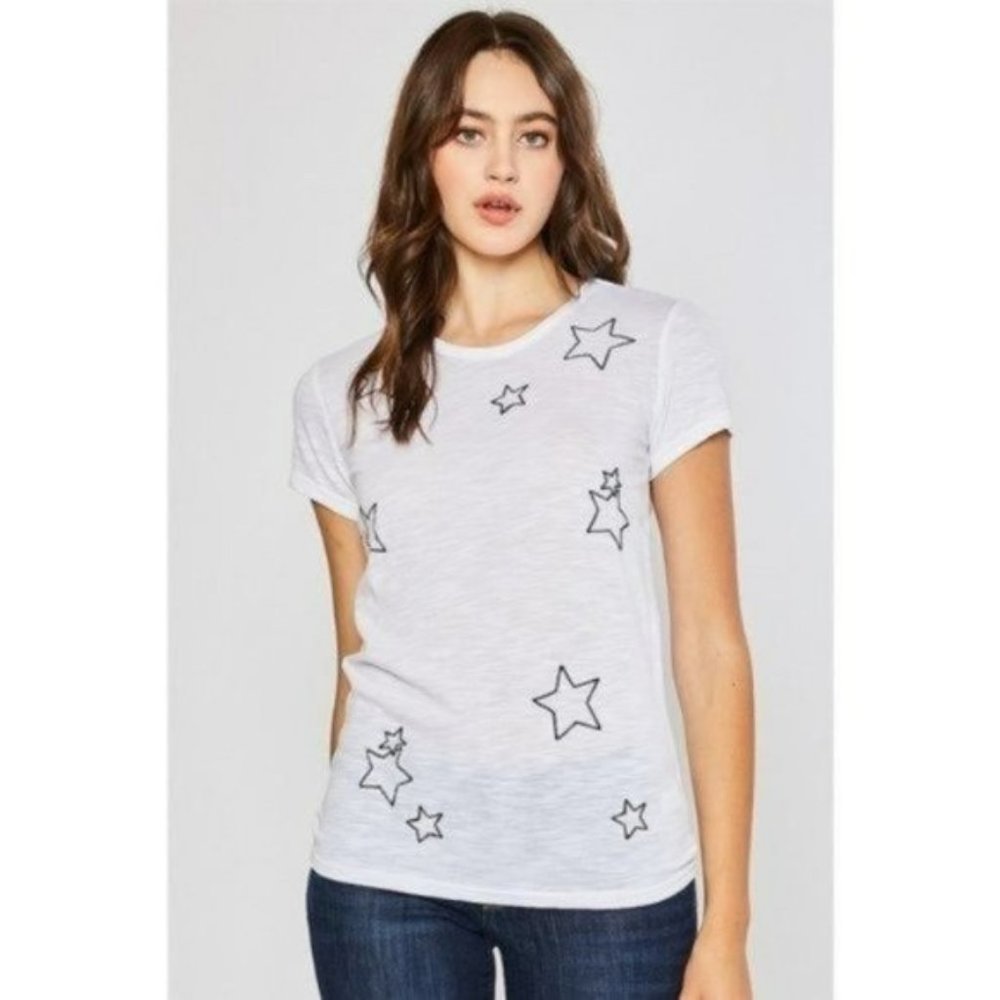 🆕Star Print Soft Cotton Tee